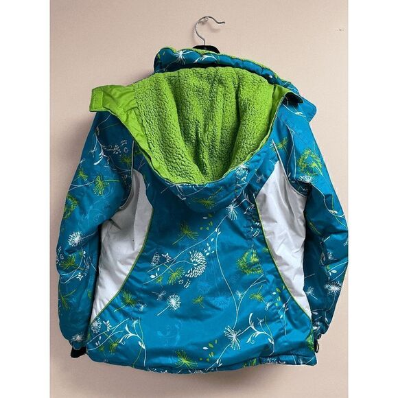 ZeroXposur Girls Hoodie Full zip up Insulated Track Ski Jacket Blue Sz 14 100% P - Picture 9 of 9